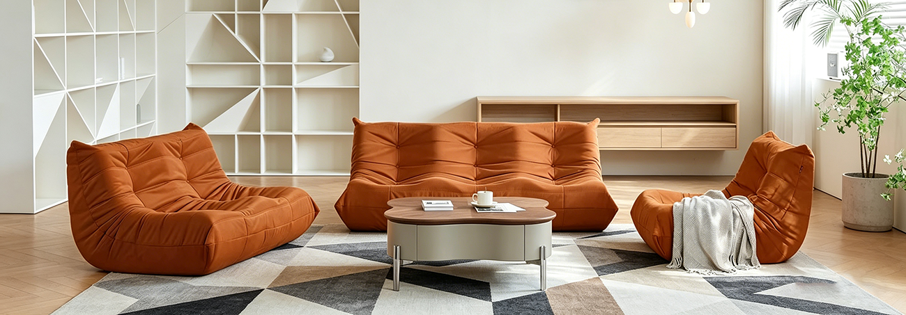 Floor Togo Sofa Room 1