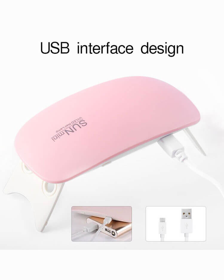 6W Small Foldable UV LED Nail Lamp for DIY Nail Art - Görüntü 2
