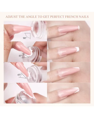 French Tip Nail Stamp 4PCS 10
