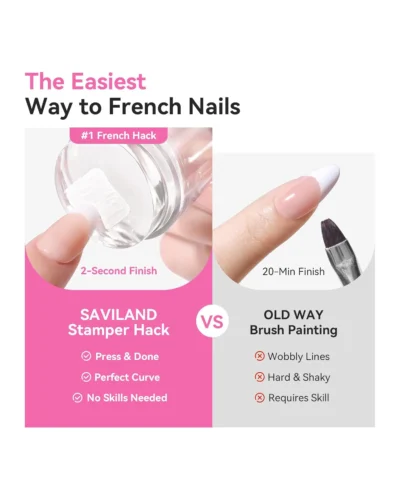 French Tip Nail Stamp 4PCS 14