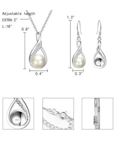 Freshwater Pearl Jewelry Set Birthstone For June 13