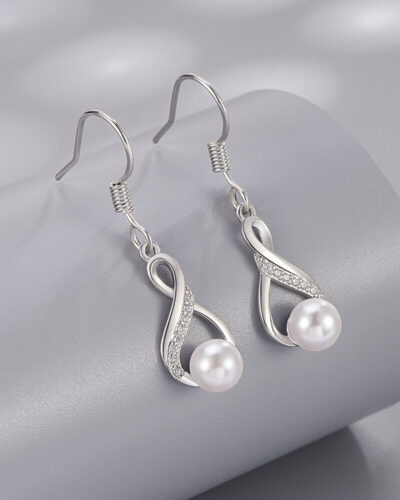 Alternative view of Freshwater Pearl Jewelry Set Birthstone For June 925 Sterling Silver