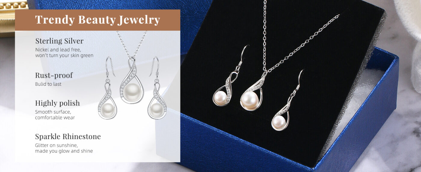 Freshwater Pearl Jewelry Set Birthstone For June 6