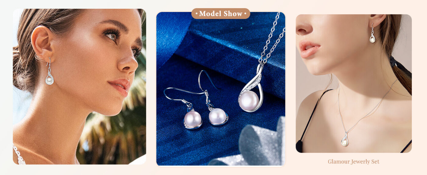 Freshwater Pearl Jewelry Set Birthstone For June 7