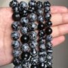 Premium Black Snowflake Beads DIY Ornament Home Decor