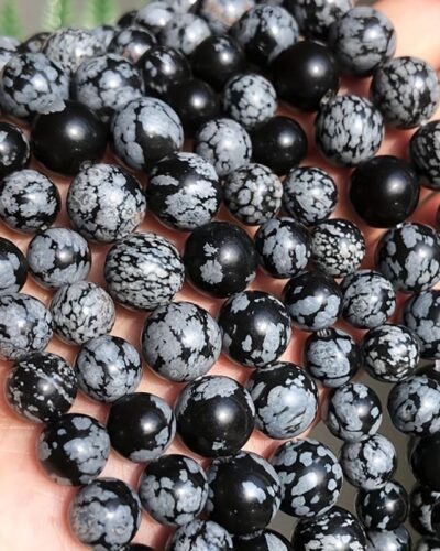 Premium Black Snowflake Beads DIY Ornament Home Decor