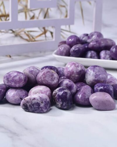 Genuine Dream Purple Mica Tumbled Stones Bulk