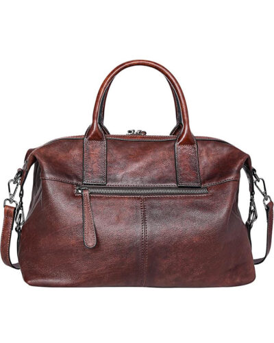 Genuine Leather Shoulder Bag Vintage Designer Satchel Tote Bag