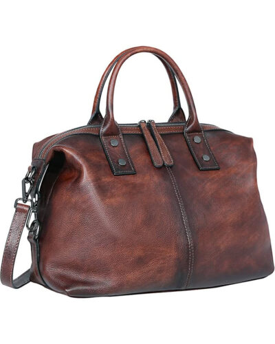 Genuine Leather Crossbody Bag Vintage Designer Satchel Tote Bag 9