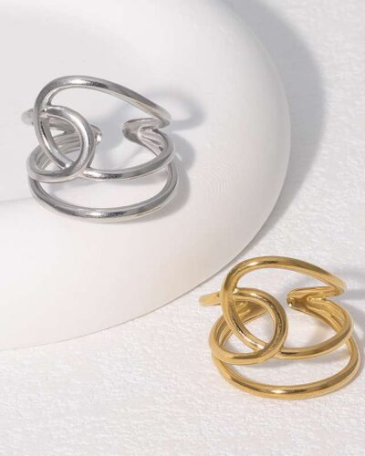 Geometric Irregular Stainless Steel Ring Wholesale