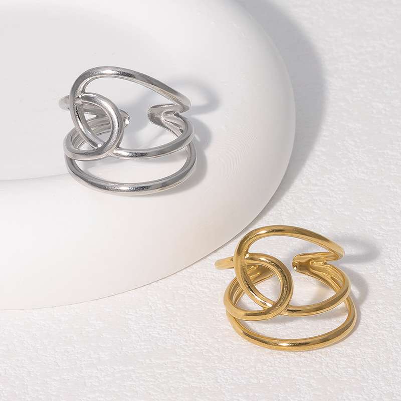 Geometric Irregular Stainless Steel Ring Wholesale