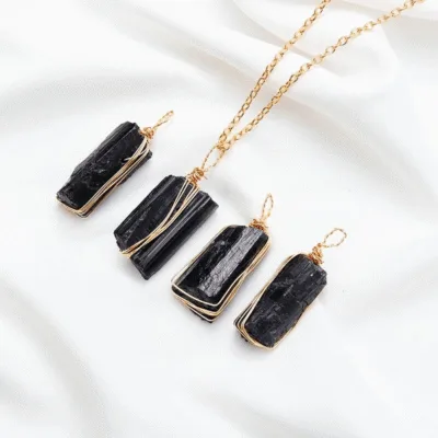 Black Tourmaline Pendant Necklace