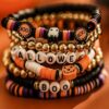 Gothic Multi-Layer Halloween Beaded Bracelets