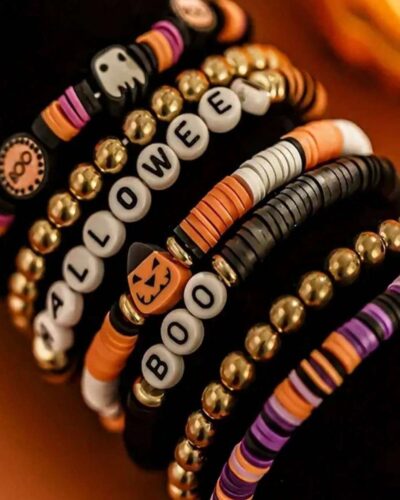 Alternativní pohled na Gothic Multi-Layer Halloween Beaded Bracelets