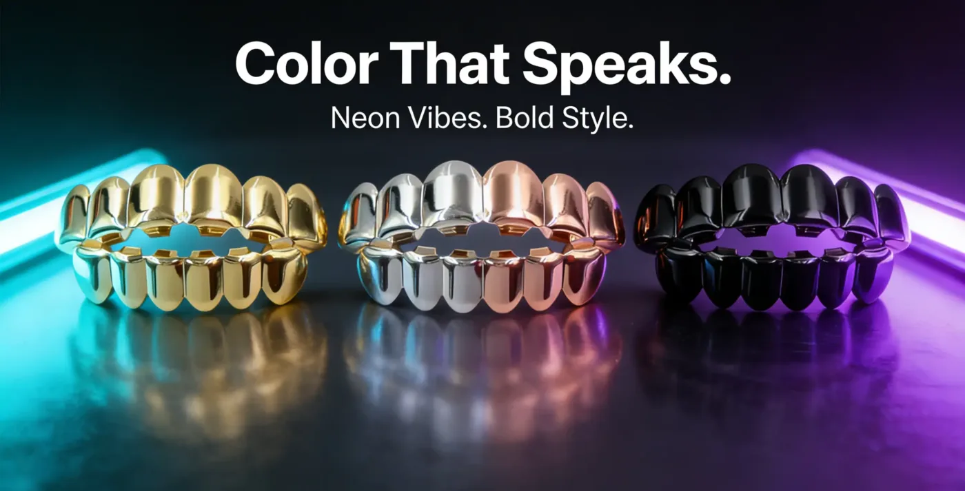 HIPHOP Grillz Set with Multiple Color1212 1