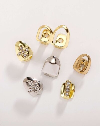 HIPHOP One Tooth Grillz with Cross Design