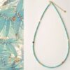Handmade Beaded Turquoise Birthstone December Necklace Choker