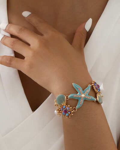 Hawaiian Ocean Cuff with Starfish Design
