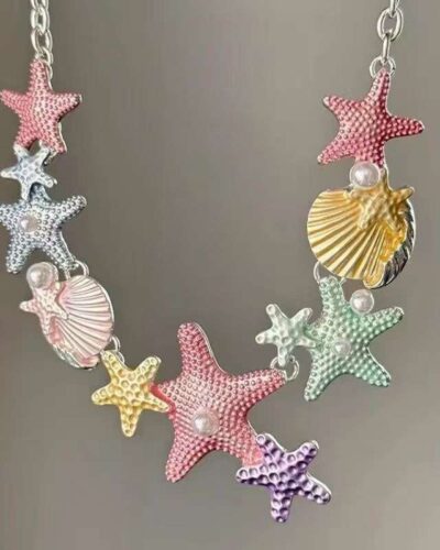 Hawaiian Ocean Cuff with Starfish Design