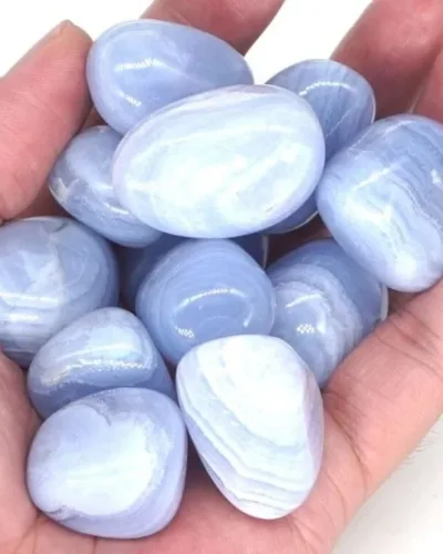 Healing Bule Lace Agate Tumbled Stones