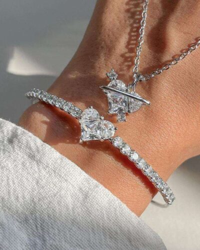 Heart Fashion Bracelet with Zircon Wholesale