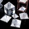 High-Quality Clear Quartz Pyramid Feng Shui Ornament