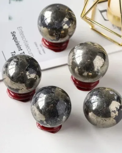 High-Quality Healing Pyrite Decorative Crystal Ball