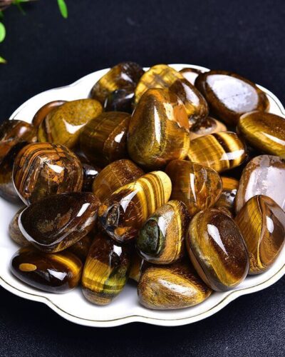 High-Quality Tiger Eye Tumbles 0.1Kg Bulk