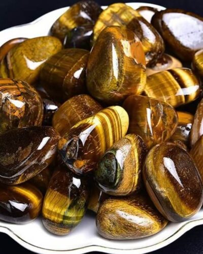 High-Quality Tiger Eye Tumbles 0.1Kg Bulk