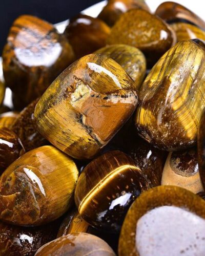 High-Quality Tiger Eye Tumbles 0.1Kg Bulk