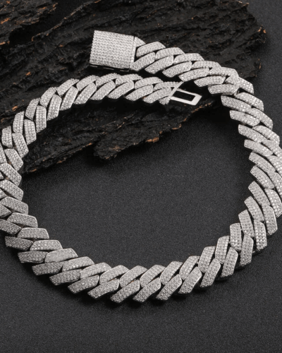 Hip Hop 10-20mm Cuban Link Chain With Zircon Diamond