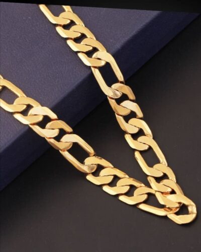 Hip-Hop Vintage 18K Gold 8MM Figaro Chain Wholesale for Women Men
