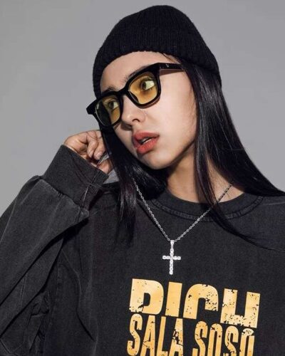 Hip hop Stainless Steel Rope Chain Rhinestone Cross Necklace 6 e1762411735271