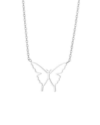 Hollow Dainty Butterfly Necklace for Women Daily Wear