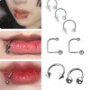 Horseshoe Stainless Steel Lip Piercing Jewelry Wholesale