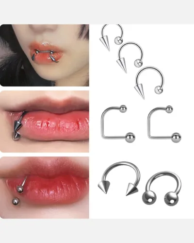 Horseshoe Stainless Steel Lip Piercing Jewelry Wholesale