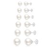 Hypoallergenic Single Pearl Stud Earrings Body Piercing