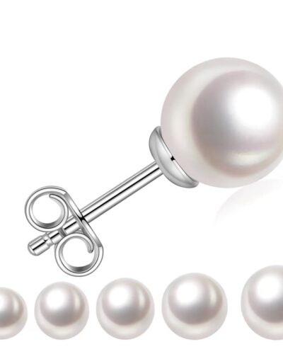 Hypoallergenic Single Pearl Stud Earrings Body Piercing