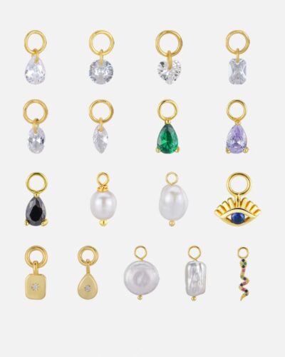 S925 Geometric Baroque Pearl Pendant DIY Making