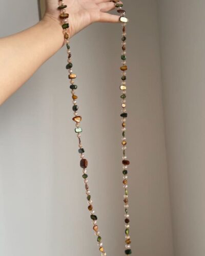 Irregular Mother-of-Pearl Long Boho Layered Necklace