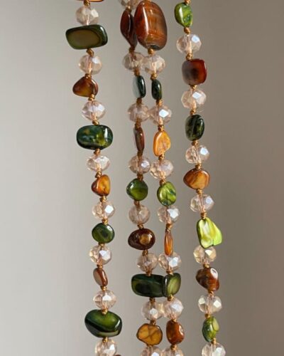 Irregular Mother-of-Pearl Long Boho Layered Necklace