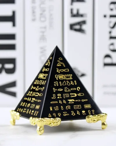 K9 High-Quality Crystal Hieroglyphics Pyramids for Healing