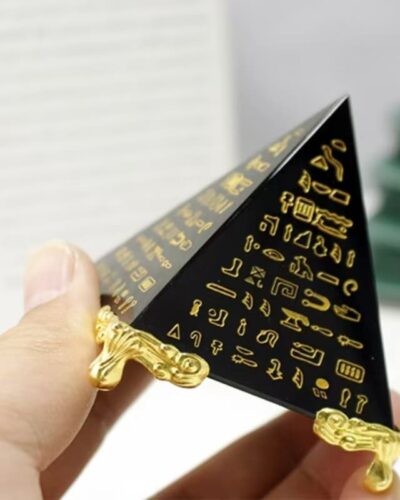 K9 High-Quality Crystal Hieroglyphics Pyramids for Healing
