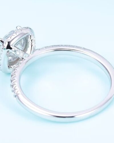 Lab Diamond Ring 18K Platinum Plated for Engagement