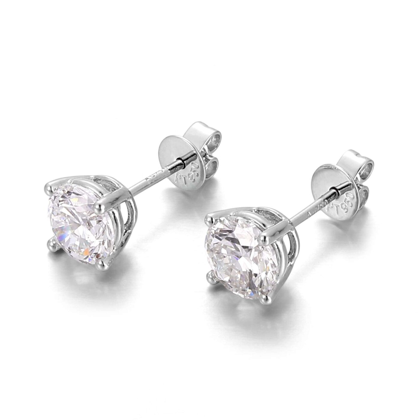 Lab Grown Diamond Earrings with 4 Prong