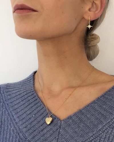 Ladies Heart Birthstone Necklace Mother's Day Present