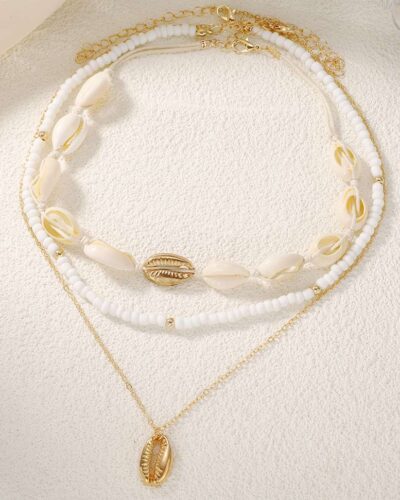 Lady Fashion Necklace with Shell Pendant Wholesale