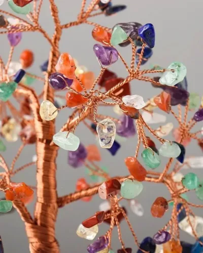 Large Colorful Fluorite Gravels Crystal Bonsai Trees