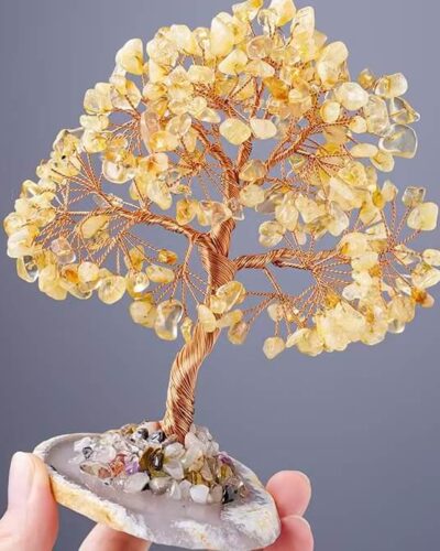Large Tree of Life Chakras Crystal Money Trees