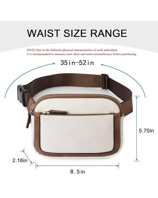Leather Everywhere Belt Bag Crossbody Running Waist Bag Women - Afbeelding 4